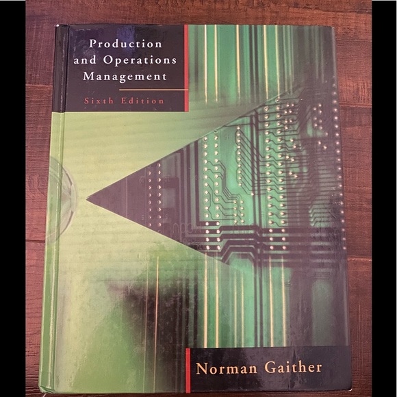 Production and Operations Management
6th Edition textbook - Picture 2 of 2